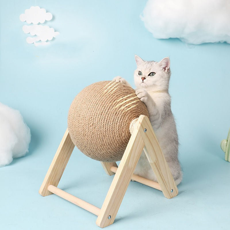 Pet supplies Cat Scratching Ball Toy Kitten Sisal Rope Ball Board Grinding Paws Toys Cats Scratcher Wear-resistant