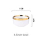 White Porcelain Plates Food Dinner Set Dishes Salad Soup Bowl Ceramic Plates and Bowls Set Tableware Set Service for 4/6/8