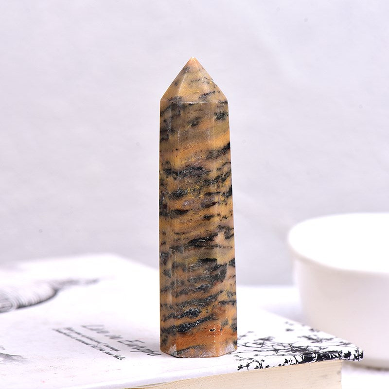 Hot Sale 1PC Natural Crystal Column Quartz Rock Mineral Specimen Crystal Point Quartz Rainbow Wand  Home Decor Reiki Healing Energy Stone