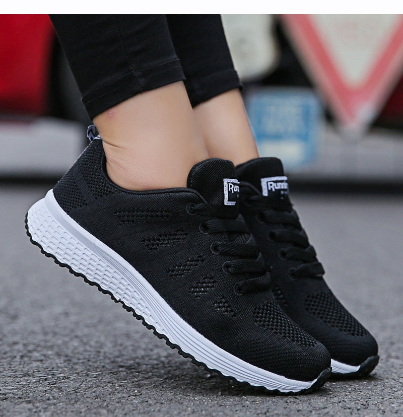 Women Sneakers Casual Shoes Flats Air Mesh Breathable Trainers Ladies Shoes Female Sneakers Women Shoes Basket Tenis Feminino