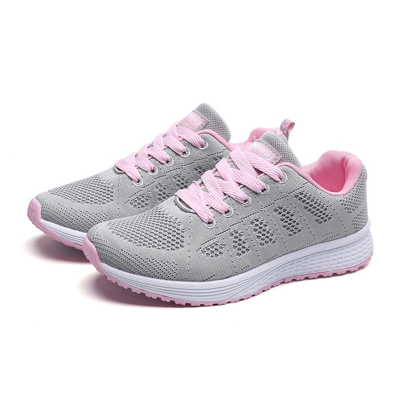 Women Sneakers Casual Shoes Flats Air Mesh Breathable Trainers Ladies Shoes Female Sneakers Women Shoes Basket Tenis Feminino