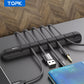Cable Organizer Silicone USB Cable Winder Desktop Tidy Management Clips Cable Holder for Mouse Headphone Wire Organizer