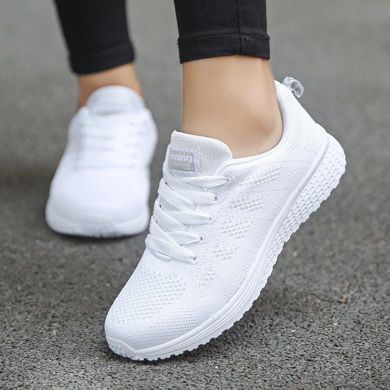 Women Sneakers Casual Shoes Flats Air Mesh Breathable Trainers Ladies Shoes Female Sneakers Women Shoes Basket Tenis Feminino