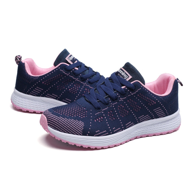 Women Sneakers Casual Shoes Flats Air Mesh Breathable Trainers Ladies Shoes Female Sneakers Women Shoes Basket Tenis Feminino