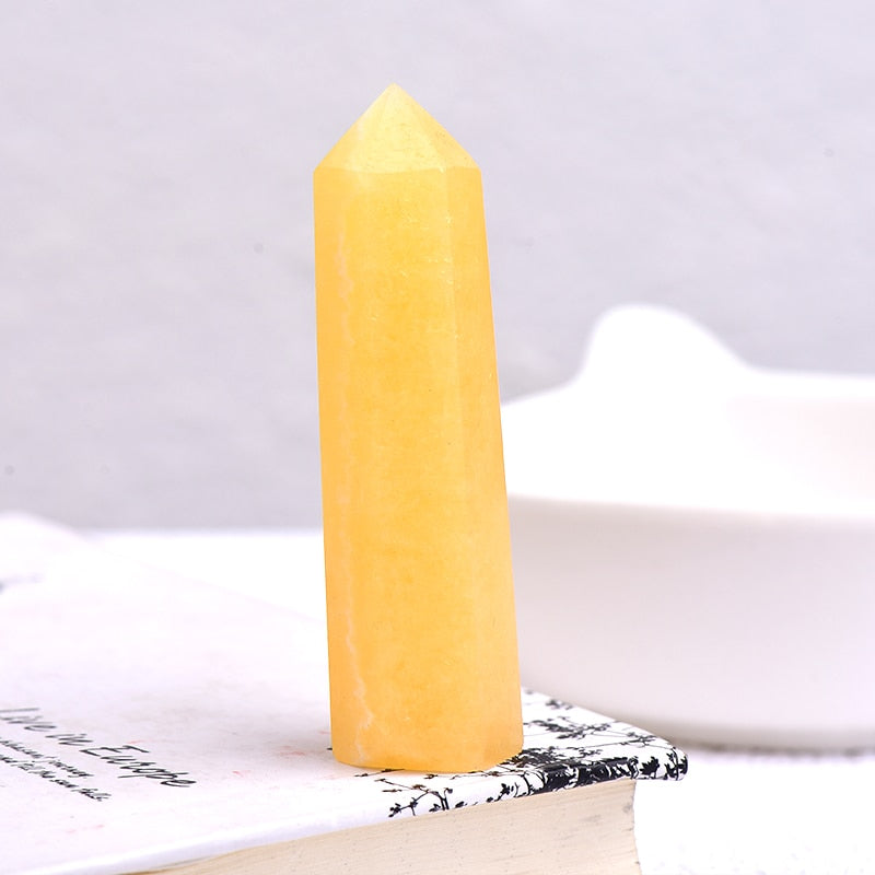 Hot Sale 1PC Natural Crystal Column Quartz Rock Mineral Specimen Crystal Point Quartz Rainbow Wand  Home Decor Reiki Healing Energy Stone