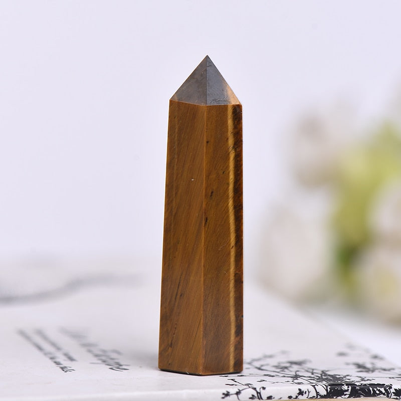 Hot Sale 1PC Natural Crystal Column Quartz Rock Mineral Specimen Crystal Point Quartz Rainbow Wand  Home Decor Reiki Healing Energy Stone