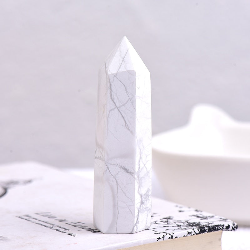 Hot Sale 1PC Natural Crystal Column Quartz Rock Mineral Specimen Crystal Point Quartz Rainbow Wand  Home Decor Reiki Healing Energy Stone
