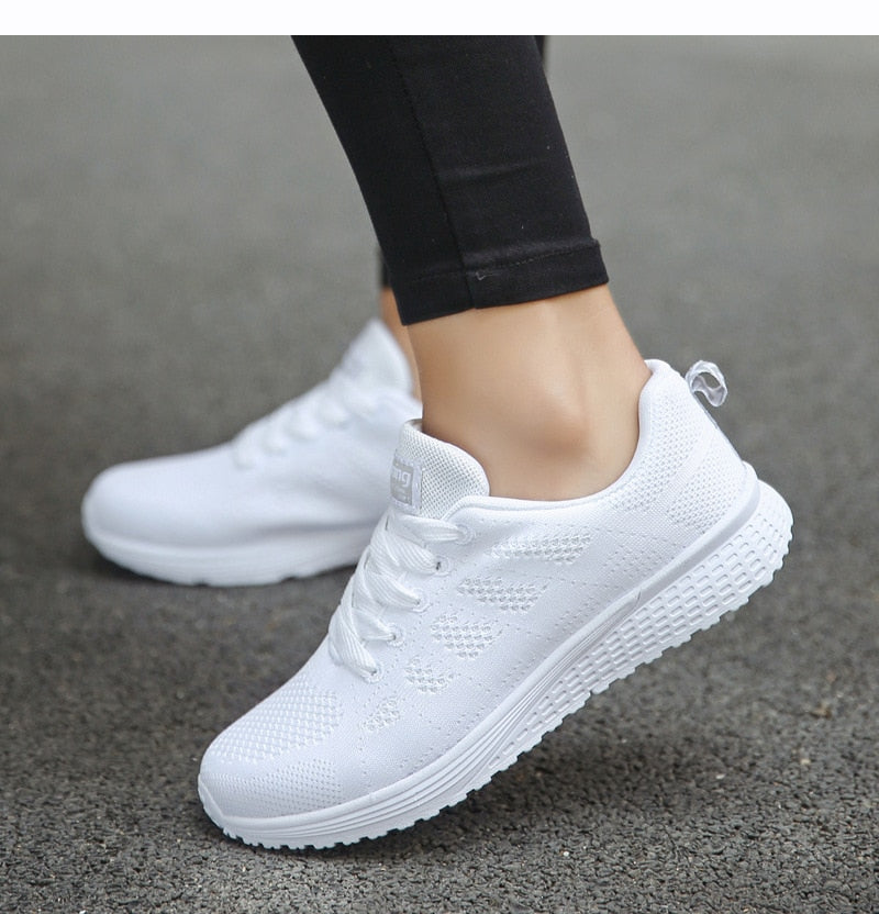 Women Sneakers Casual Shoes Flats Air Mesh Breathable Trainers Ladies Shoes Female Sneakers Women Shoes Basket Tenis Feminino
