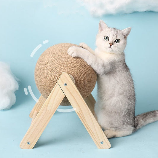 Pet supplies Cat Scratching Ball Toy Kitten Sisal Rope Ball Board Grinding Paws Toys Cats Scratcher Wear-resistant