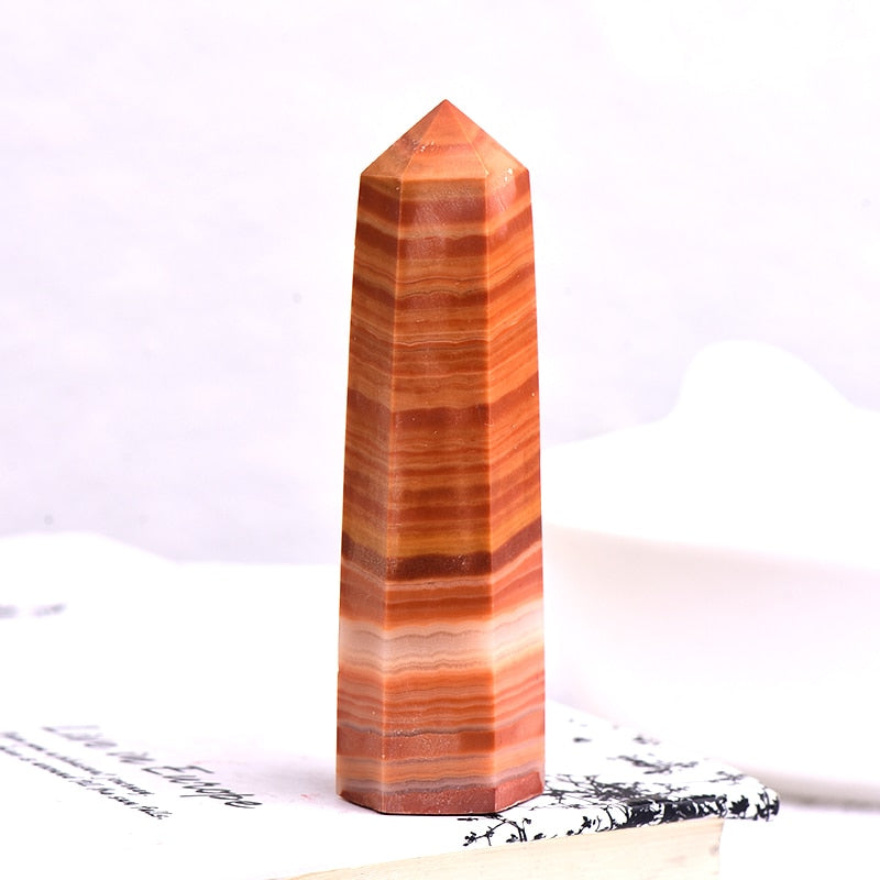 Hot Sale 1PC Natural Crystal Column Quartz Rock Mineral Specimen Crystal Point Quartz Rainbow Wand  Home Decor Reiki Healing Energy Stone