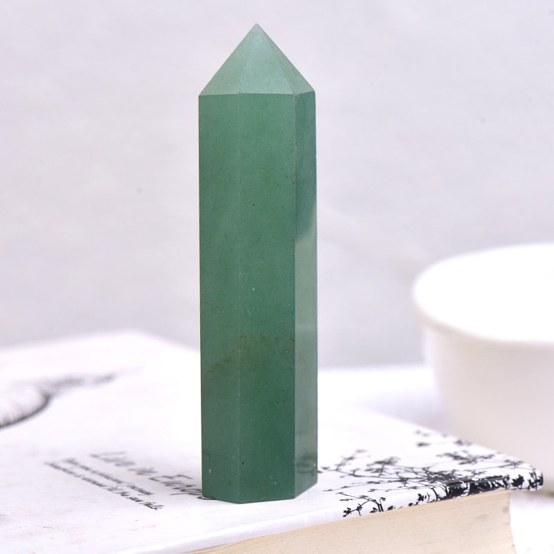 Hot Sale 1PC Natural Crystal Column Quartz Rock Mineral Specimen Crystal Point Quartz Rainbow Wand  Home Decor Reiki Healing Energy Stone