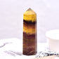 Hot Sale 1PC Natural Crystal Column Quartz Rock Mineral Specimen Crystal Point Quartz Rainbow Wand  Home Decor Reiki Healing Energy Stone