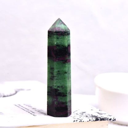 Hot Sale 1PC Natural Crystal Column Quartz Rock Mineral Specimen Crystal Point Quartz Rainbow Wand  Home Decor Reiki Healing Energy Stone