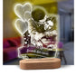 Valentine's Day Personalized 3D Lamp Custom Photo Night Light Heart LED Lamp Name Date On Anniversary Wedding Valentin Day Gift For Her or Him