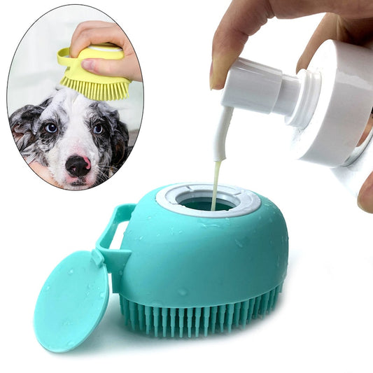Pet supplies Bathroom  Puppy Big Dog Cat Bath Massage Gloves Brush Soft Safety Silicone Pet Accessories for Dogs Cats Tools