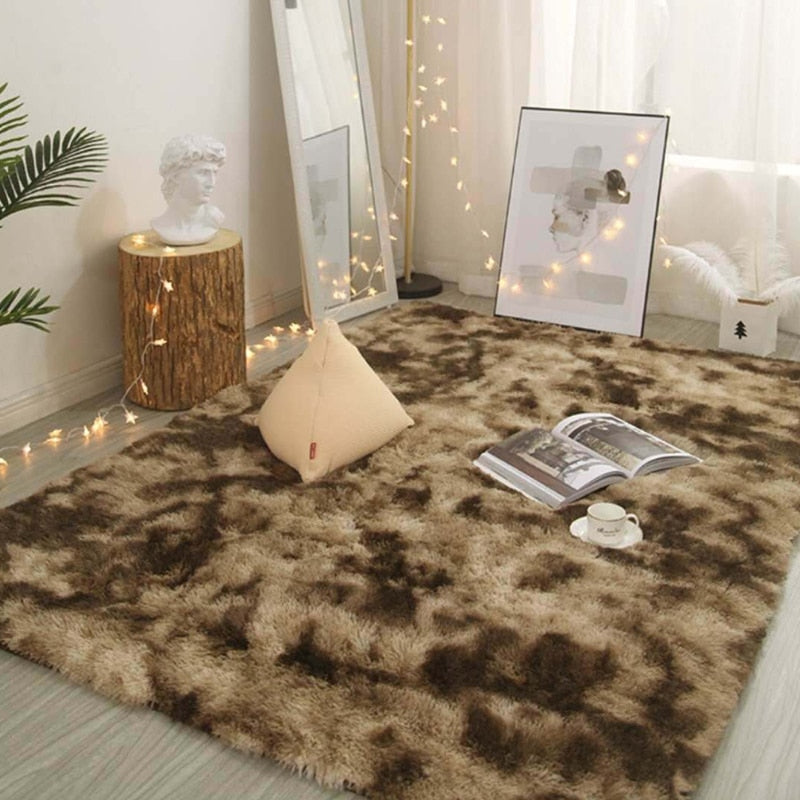 Thick Carpet for Living Room Plush Rug Kids Bed Room Fluffy Floor Carpets Window Bedside Soft Velvet Mat Modern Home Decor Rugs