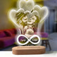 Valentine's Day Personalized 3D Lamp Custom Photo Night Light Heart LED Lamp Name Date On Anniversary Wedding Valentin Day Gift For Her or Him