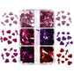 Valentines Day Mixed Love Heart Nail Glitter Red Flake Sequin Powder Decorative Accessories For Professional Nail Art Supplies