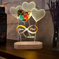 Valentine's Day Personalized 3D Lamp Custom Photo Night Light Heart LED Lamp Name Date On Anniversary Wedding Valentin Day Gift For Her or Him
