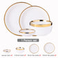 White Porcelain Plates Food Dinner Set Dishes Salad Soup Bowl Ceramic Plates and Bowls Set Tableware Set Service for 4/6/8