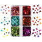 Valentines Day Mixed Love Heart Nail Glitter Red Flake Sequin Powder Decorative Accessories For Professional Nail Art Supplies