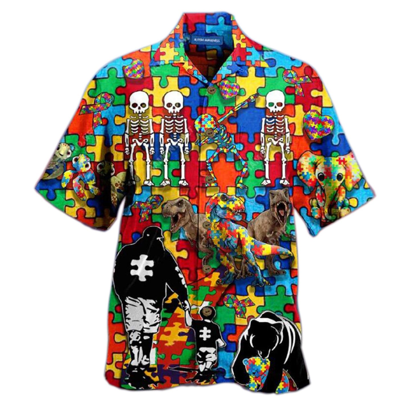 Summer Men&Shirts Cuban Collars Short Sleeves Fun Prints Open Animals Hawaiian Shirts Oversized Clothing Male Blouses
