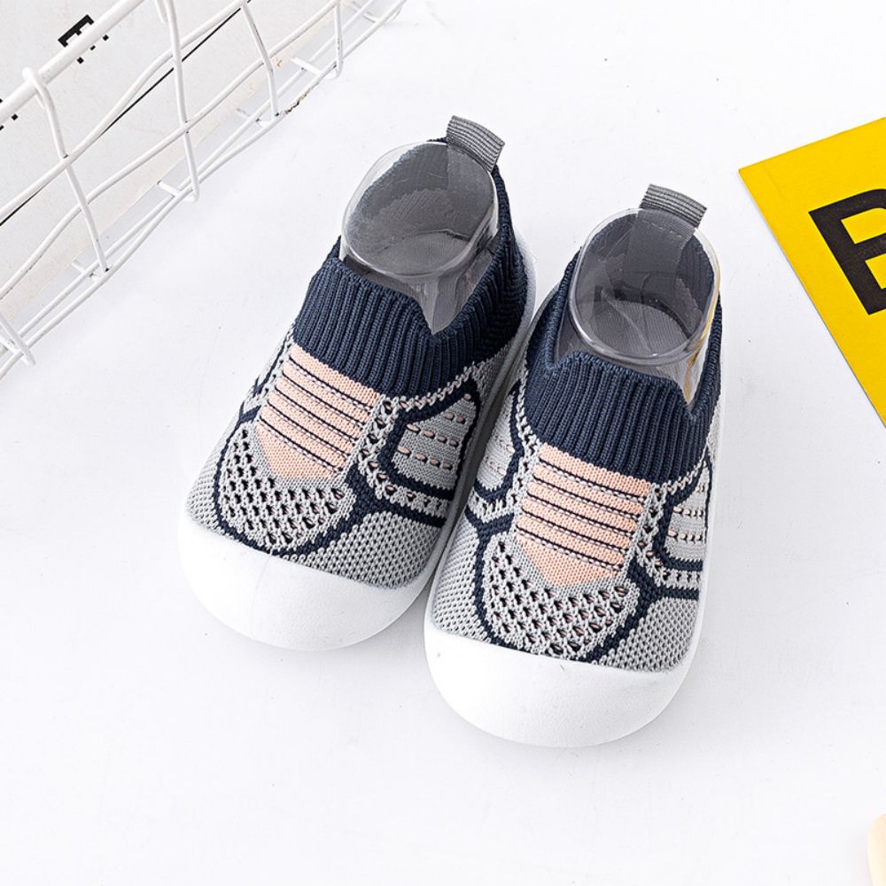 Baby Shoes Anti-slip Breathable Infant Crib Floor Socks with Rubber Sole for Children Girls Boys Mesh Shoes Soft Bottom Slippers