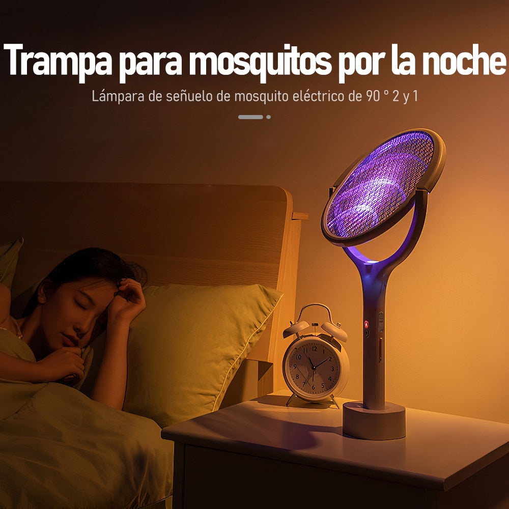 90 Degree Rotatable Mosquito Killer Lamp Electric shocker 365nm UV Light USB Charging Bug Zapper Trap Flies Summer Fly Swatter