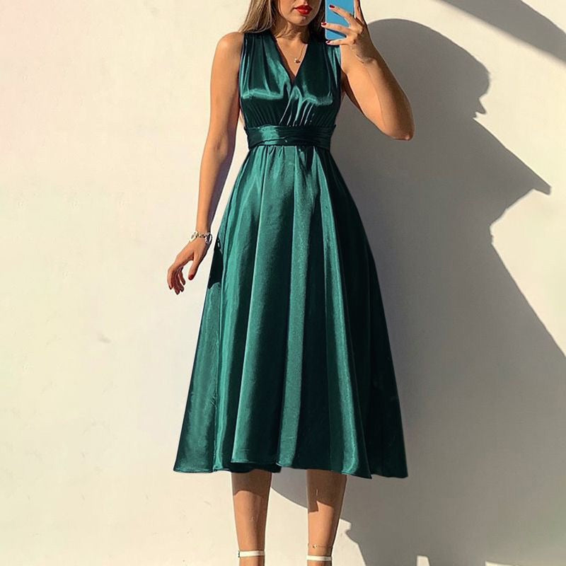 Women Prom Dresses Fashion Strappy V-neck Sexy Backless Evening Party Maxi Dress Elegant Ladies Clothing for Women Vestidos