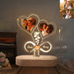 Valentine's Day Personalized 3D Lamp Custom Photo Night Light Heart LED Lamp Name Date On Anniversary Wedding Valentin Day Gift For Her or Him