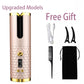 Hair Curler USB Rechargeable Portable Auto Curler LED Display Temperature