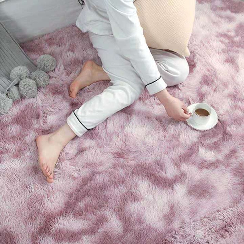 Thick Carpet for Living Room Plush Rug Kids Bed Room Fluffy Floor Carpets Window Bedside Soft Velvet Mat Modern Home Decor Rugs