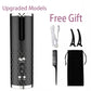 Hair Curler USB Rechargeable Portable Auto Curler LED Display Temperature