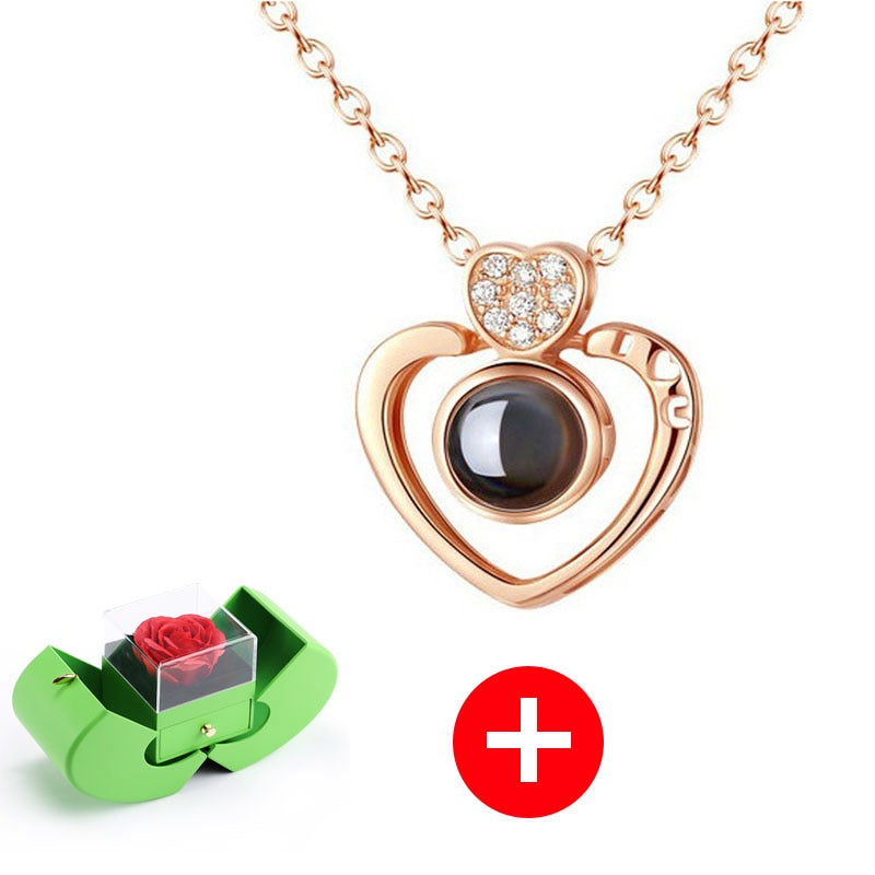 Valentine's Day 2025 Eternal Flower Apple Jewelry Box Christmas Gift Box Rose Flower Birthday Party