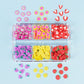 Valentines Day Mixed Love Heart Nail Glitter Red Flake Sequin Powder Decorative Accessories For Professional Nail Art Supplies
