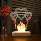 Valentine's Day Personalized 3D Lamp Custom Photo Night Light Heart LED Lamp Name Date On Anniversary Wedding Valentin Day Gift For Her or Him