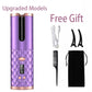Hair Curler USB Rechargeable Portable Auto Curler LED Display Temperature