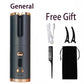 Hair Curler USB Rechargeable Portable Auto Curler LED Display Temperature