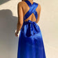 Women Prom Dresses Fashion Strappy V-neck Sexy Backless Evening Party Maxi Dress Elegant Ladies Clothing for Women Vestidos