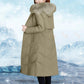 Fleece Jacket inside Pockets Women  Long Winter Coat Vest Long Sleeve Warm Down Hooded Winter Jackets for Women