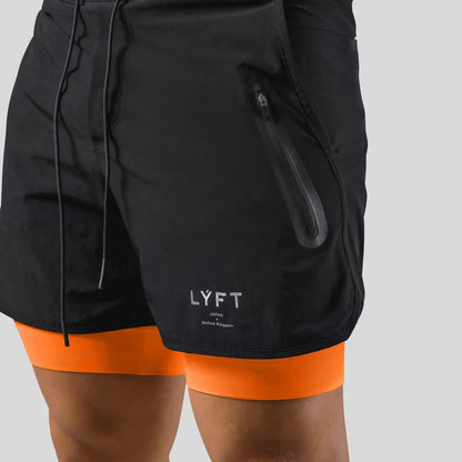 2025 New Street Fashion Shorts In1 Double Layer Quick Dry Sports Style Fitness Jogging Workout Men& Casual Shorts