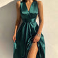 Women Prom Dresses Fashion Strappy V-neck Sexy Backless Evening Party Maxi Dress Elegant Ladies Clothing for Women Vestidos