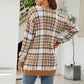 Women Fashion Autumn And Winter Temperament Lozenge Loose Sweater In Long Knit Cardigan Coat Casacos De Inverno Feminino