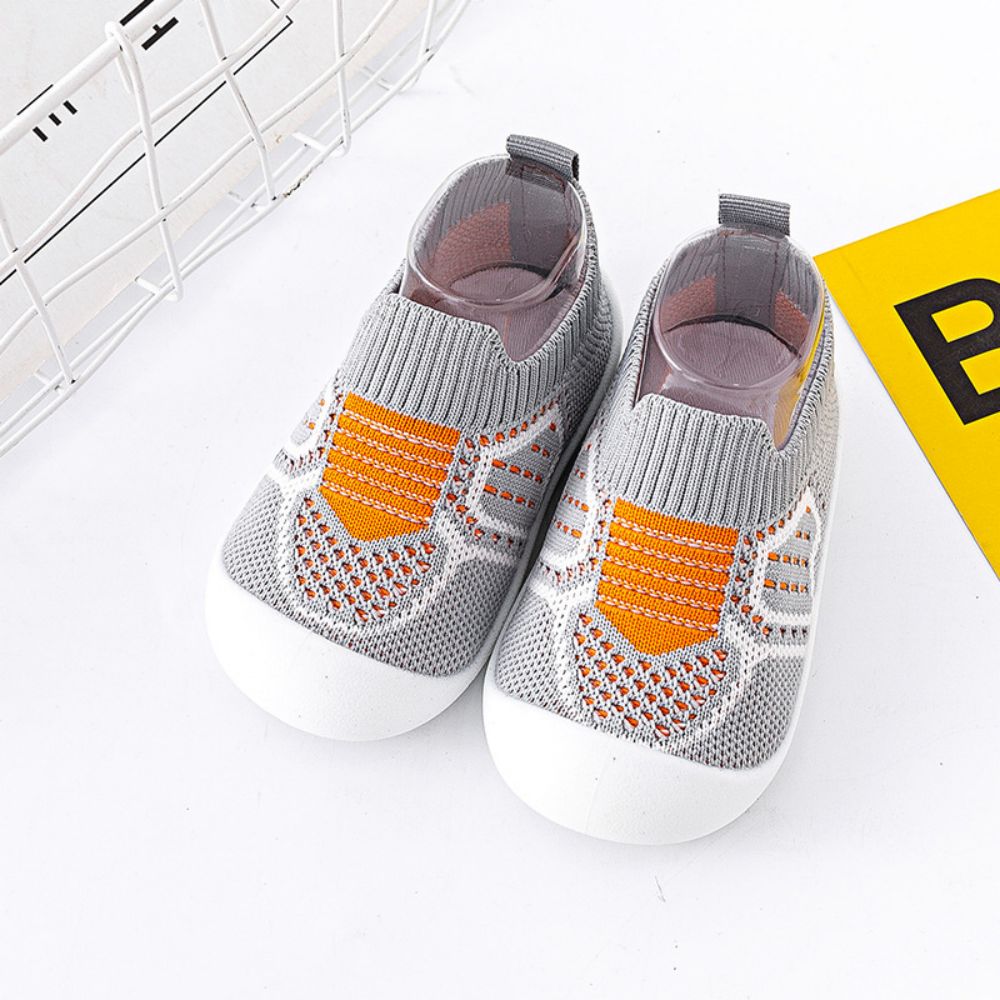 Baby Shoes Anti-slip Breathable Infant Crib Floor Socks with Rubber Sole for Children Girls Boys Mesh Shoes Soft Bottom Slippers