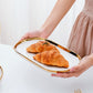 White Porcelain Plates Food Dinner Set Dishes Salad Soup Bowl Ceramic Plates and Bowls Set Tableware Set Service for 4/6/8