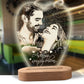 Valentine's Day Personalized 3D Lamp Custom Photo Night Light Heart LED Lamp Name Date On Anniversary Wedding Valentin Day Gift For Her or Him