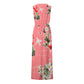 Summer Dresses For Women Holiday Beach O Neck Sleeveless Split Long Dress Boho Beach Sundress With Pockets Vestido Feminino
