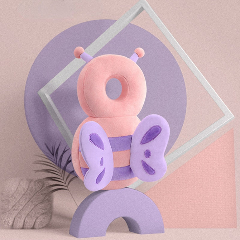 1-3T Toddler Baby Head Protector Safety Pad Cushion Back Prevent Injured Angel Bee Cartoon Security Pillows