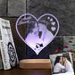 Valentine's Day Personalized 3D Lamp Custom Photo Night Light Heart LED Lamp Name Date On Anniversary Wedding Valentin Day Gift For Her or Him