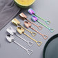 4/8PCS Shovel Spoons Stainless Steel TeaSpoons Creative Coffee Spoon For Ice cream Dessert Scoop Tableware Cutlery set